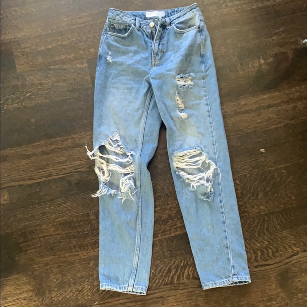 Top shop ripped mom jeans